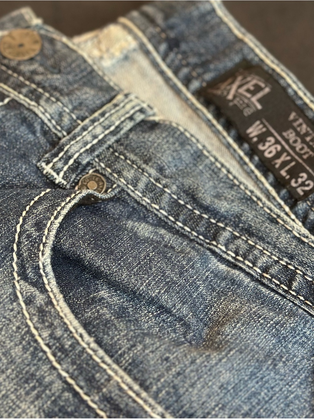 Men's Bootcut Denim Jeans - Blue by AXEL